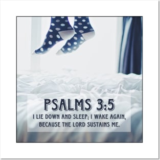 Psalms 3:5 Posters and Art